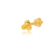 Plain Round Single Piercing Sterling Silver Earrings - Sade 925 Silver Jewelry