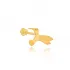 Plain Bird Single Piercing 925 Sterling Silver Earrings