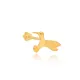 Plain Bird Single Piercing 925 Sterling Silver Earrings