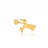Plain Bird Single Piercing 925 Sterling Silver Earrings