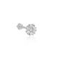 Cute Flower Single Piercing Sterling Silver Earrings - Sade 925 Silver Jewelry
