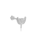 Angel Wing Single Piercing Sterling Silver Earrings - Sade 925 Silver Jewelry