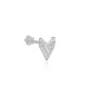 Arrow Single Piercing 925 Silver Earrings - Sade 925 Silver Jewelry