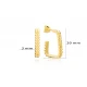 Square Dainty Women 925 Sterling Silver Earrings Square Dainty Women 925 Sterling Silver Earrings