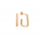 Square Dainty Women 925 Sterling Silver Earrings Square Dainty Women 925 Sterling Silver Earrings