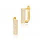 Dainty Cylinder Latch Back Women 925 Silver Earrings Dainty Cylinder Latch Back Women 925 Silver Earrings