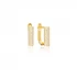 Dainty Cylinder Latch Back Women 925 Silver Earrings