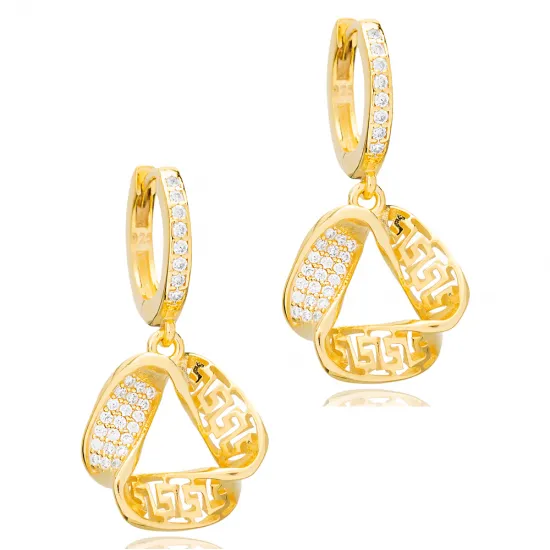 Unique Geometric Shape Dangle Earrings Turkish 925 Sterling Silver Jewelry Unique Geometric Shape Dangle Earrings Turkish 925 Sterling Silver Jewelry