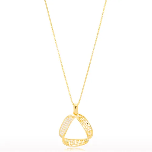 Geometric Shape 925 Sterling Silver Necklace