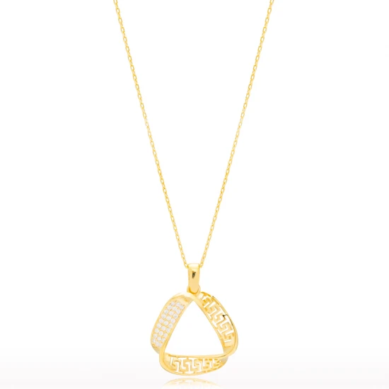 Geometric Shape 925 Sterling Silver Necklace