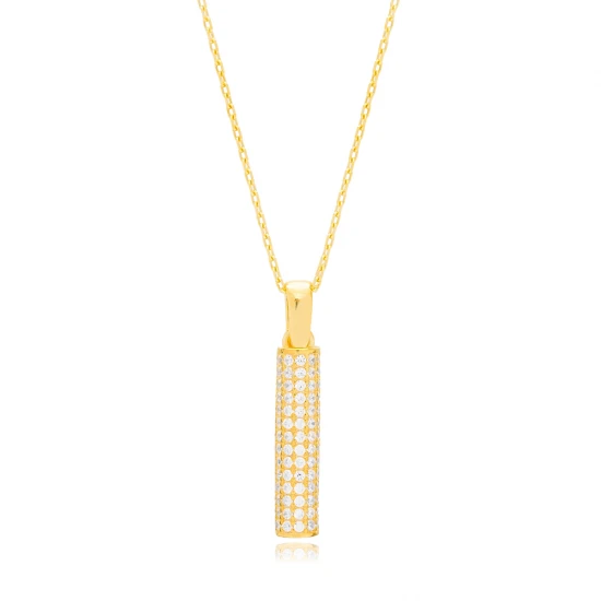 Cylinder Dainty Women 925 Sterling Silver Pendant