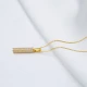 Cylinder Dainty Women 925 Sterling Silver Pendant