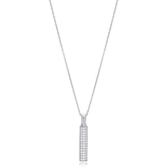 Cylinder Dainty Women 925 Sterling Silver Pendant