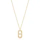 Zircon Stone Geometric Design Charm Pendant Necklace Wholesale Turkish 925 Sterling Silver Jewelry