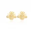 Cute Bee Plain 925 Sterling Silver Earrings