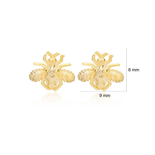 Cute Bee Plain 925 Sterling Silver Earrings Cute Bee Plain 925 Sterling Silver Earrings
