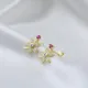 Turkish Flower CZ 925 Sterling Silver Earrings Turkish Flower CZ 925 Sterling Silver Earrings