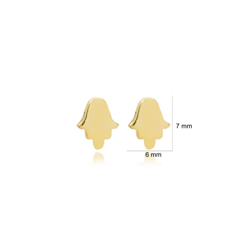Plain Hamsa 925 Sterling Silver Earrings Plain Hamsa 925 Sterling Silver Earrings