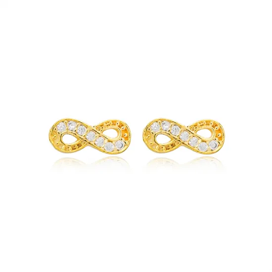 Infinity Minimalist Women 925 Sterling Silver Earrings Infinity Minimalist Women 925 Sterling Silver Earrings
