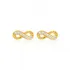 Infinity Minimalist Women 925 Sterling Silver Earrings