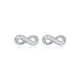 Infinity Minimalist Women 925 Sterling Silver Earrings Infinity Minimalist Women 925 Sterling Silver Earrings