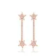 Star Tennis Chain Long 925 Sterling Silver Earrings Star Tennis Chain Long 925 Sterling Silver Earrings