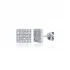 Handcrafted Square 925 Sterling Silver Earrings