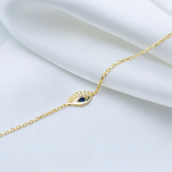 Eye Sapphire Women 925 Sterling Silver Bracelet Eye Sapphire Women 925 Sterling Silver Bracelet