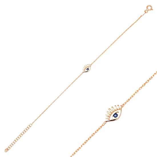 Eye Sapphire Women 925 Sterling Silver Bracelet Eye Sapphire Women 925 Sterling Silver Bracelet