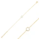 Hollow Round Clear CZ Women Sterling Silver Bracelet