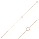 Hollow Round Clear CZ Women Sterling Silver Bracelet