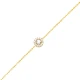 Round Shape Clear CZ Women 925 Sterling Silver Bracelet Round Shape Clear CZ Women 925 Sterling Silver Bracelet
