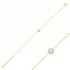 Round Shape Clear CZ Women 925 Sterling Silver Bracelet