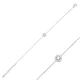 Round Shape Clear CZ Women 925 Sterling Silver Bracelet Round Shape Clear CZ Women 925 Sterling Silver Bracelet