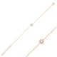 Round Shape Clear CZ Women 925 Sterling Silver Bracelet Round Shape Clear CZ Women 925 Sterling Silver Bracelet