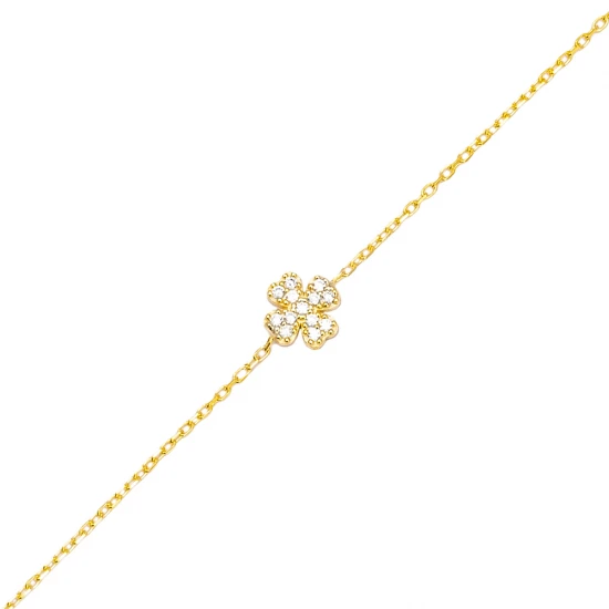 Cross Clear CZ Women 925 Sterling Silver Bracelet