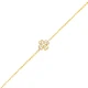 Cross Clear CZ Women 925 Sterling Silver Bracelet