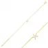 Starfish Clear CZ Women 925 Sterling Silver Bracelet