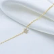Minimalist Star Clear CZ Women Sterling Silver Bracelet