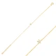 Minimalist Star Clear CZ Women Sterling Silver Bracelet