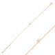 Minimalist Star Clear CZ Women Sterling Silver Bracelet