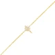 North Star Clear CZ Women 925 Sterling Silver Bracelet