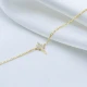 North Star Clear CZ Women 925 Sterling Silver Bracelet