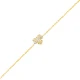 Feather Clear CZ Women Sterling Silver Bracelet Feather Clear CZ Women Sterling Silver Bracelet