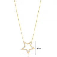 Dainty Star Baguette CZ 925 Sterling Silver Necklace