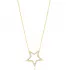 Dainty Star Baguette CZ Stone Charm Necklace Pendant 925 Sterling Silver Jewelry
