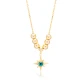North Star Evil Eye Ball Chain Sterling Silver Necklace - Sade 925 Silver Jewelry