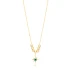 North Star Evil Eye Ball Chain Sterling Silver Necklace