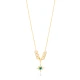 North Star Evil Eye Ball Chain Sterling Silver Necklace - Sade 925 Silver Jewelry