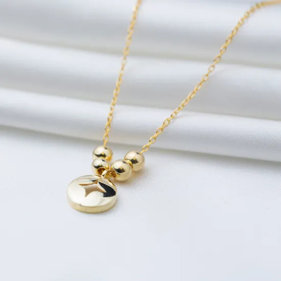 Plain Round Ball Chain 925 Sterling Silver Necklace Plain Round Ball Chain 925 Sterling Silver Necklace